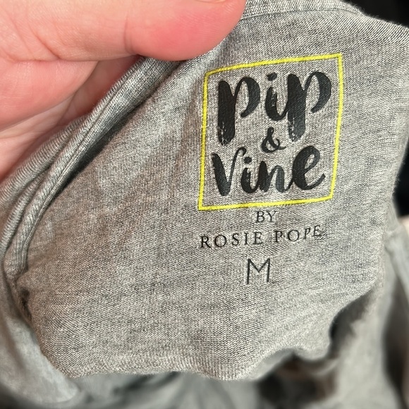 Pip & Vine Gray Maternity wrap top dress - Picture 7 of 7